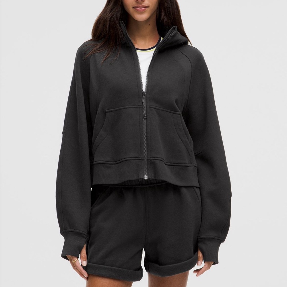 LULULEMON NWT Scuba Oversized Full-Zip Hoodie Black Women's Zip-Up Hoodie by